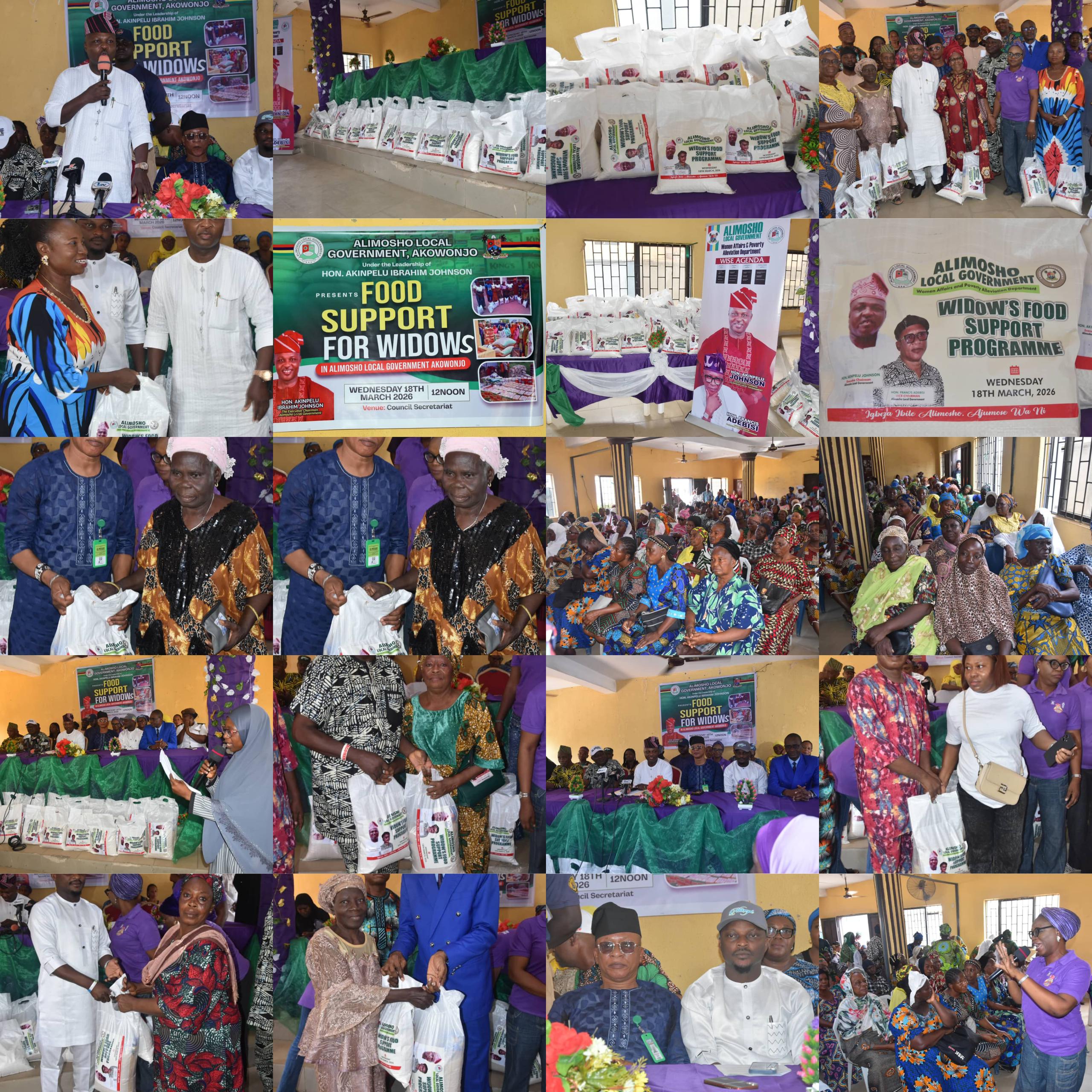 Hon. Akinpelu Distributes Food Items to 500 Widows, Widowers in Alimosho, Promises Continued Support