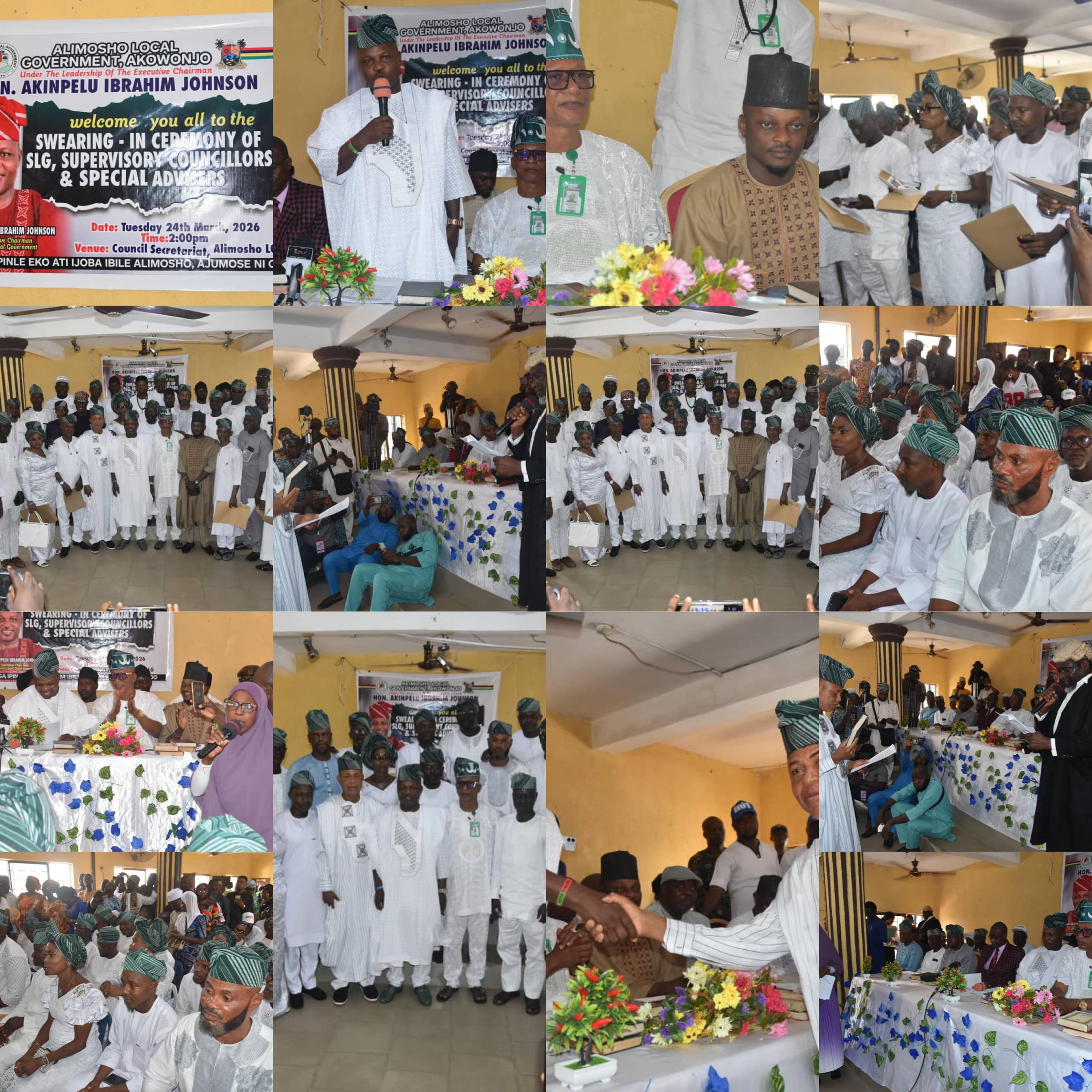 Hon. Akinpelu Johnson Swears In 22 SLG, Supervisors, Special Advisers in Alimosho, Tasks Them on Service Delivery