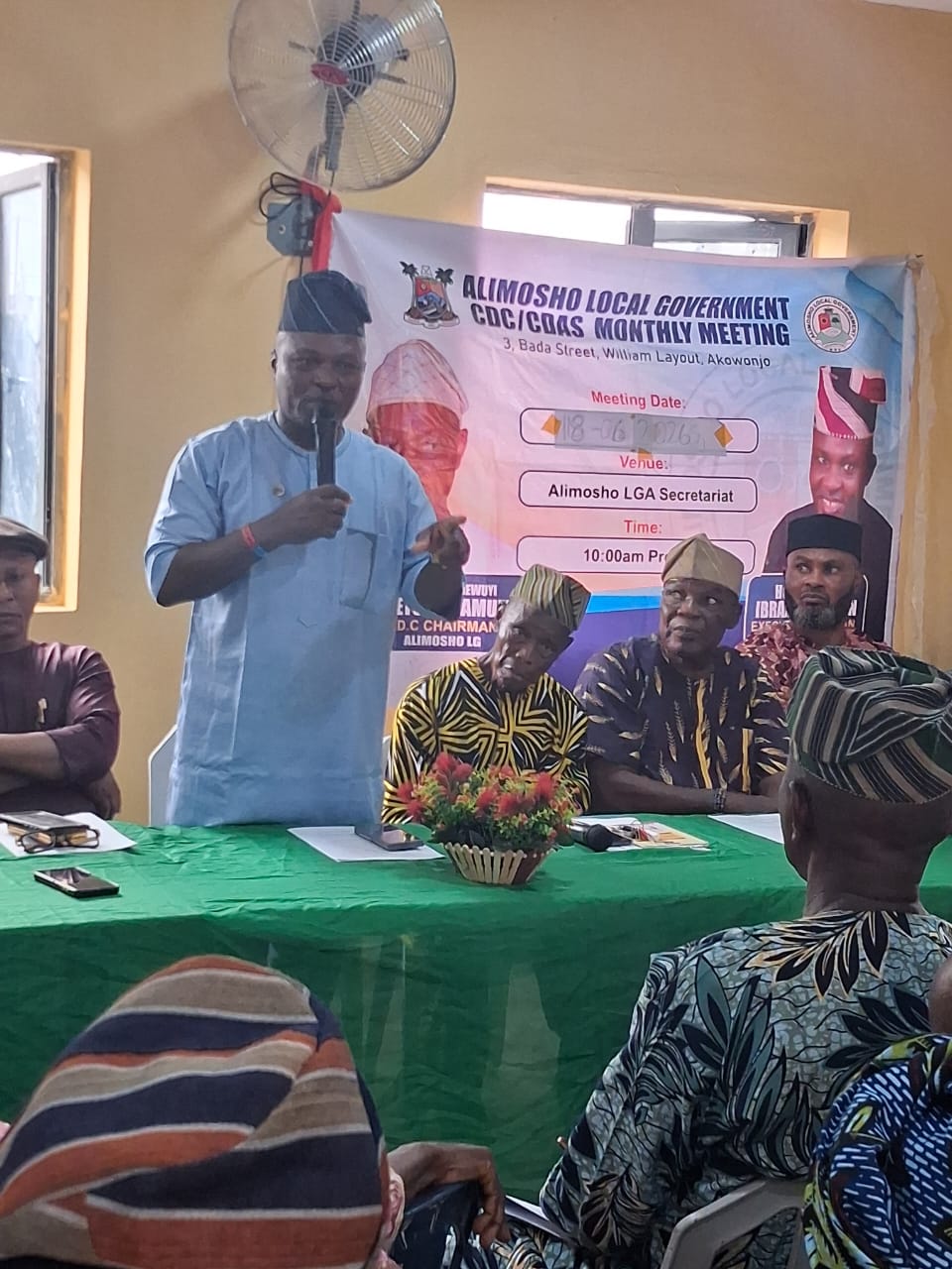 Hon. Akinpelu Rallies CDC, CDA Leaders on Security, Environmental Sanitation in Alimosho