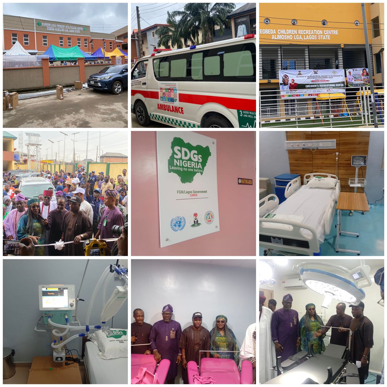 Alimosho LG Development Gets Boost as Akinpelu Receives 50-Bed PHC, Children&rsquo;s Recreation Centre, Classroom Blocks from OSSAP-SDGs